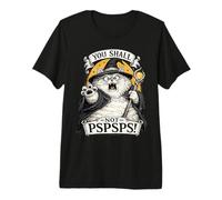 Chonk Cat Wizard You Shall Not PSPSPS Fantasy Magic Lover Camiseta Premium