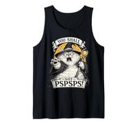 Chonk Cat Wizard You Shall Not PSPSPS Fantasy Magic Lover Camiseta sin Mangas