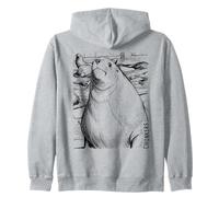 Chonkers The Massive 2000-Pound Sea Lion Ink Sketch Sudadera con Capucha
