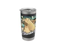 Chonkers The Massive 2000-Pound Sea Lion Japanese Anime Vaso térmico de acero inoxidable de doble pared