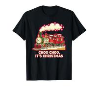 Choo Choo, su decoración navideña de estación de Tren Camiseta