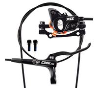 Chooee Bicicleta Hidráulica Frenos de Disco MTB Frenos de Disco Hidráulicos Delantero/Trasero para Bicicleta de Montaña (Negro/Rojo