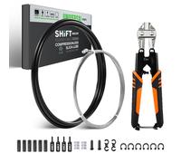 Chooee Cable de cambio de bicicleta para Shimano/Sram, cable de cambio de bicicleta con tijeras de cable, juego universal de 2,8 m con manguera de aceite de 3,5 m para bicicleta de carretera, MTB,