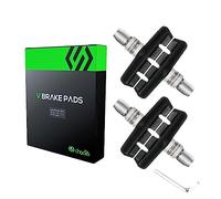 Chooee V-Brake 2 pares de pastillas de freno de 55 mm para Shimano Negro