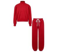 Choomomo Niños Traje Pista Desgarrable Conjuntos Ropa Adaptable Conjunto Rojo 15-16 años