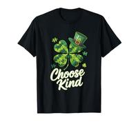 Choose Kind Puzzle Shamrock - Autism Awareness Irish Clover Camiseta