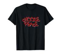 Choose Peace Minimal Quote Design Camiseta