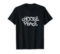 Choose Peace Minimal Quote Design Camiseta
