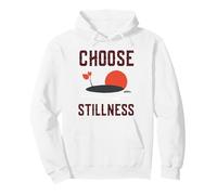 Choose Stillness Calm Mindfulness Reminder Graphic Leaves Sudadera con Capucha
