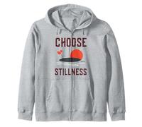 Choose Stillness Calm Mindfulness Reminder Graphic Leaves Sudadera con Capucha
