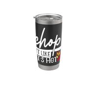 Chop It Like Its Hot Pepper - Disfraz divertido de humor de chef Vaso térmico de acero inoxidable de doble pared