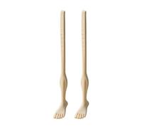 Chop Sticks - Novelty Foot Shaped Dining Utensil, Playful Gag Gift Fun Tableware Design, 15cm Length + 3D Printed Texture, Lightweight High Grade Polymer Solid Build - For Daily Meals & Kids