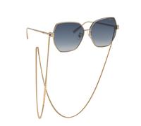 Chopard Mujer Chopard IKCHL28 08FE Gafas de sol Metal Marrón Azul Geométrico Antirreflejo Sombreado