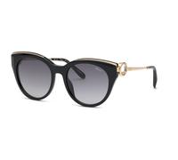Chopard Mujer SCHL04S 700 Gafas de sol Acetato Negro Fumar Mariposa Antirreflejo Matizado