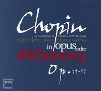 Chopin : L'intégrale de la musique pour piano seul, vol. 7. Shebanova.