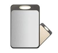 Chopping Board | Stainless Steel Double-Sided,Metal Cutting Boards For Kitchen - For Home Apartment Restaurant Countertop Charcuterie Meat Fruit Food