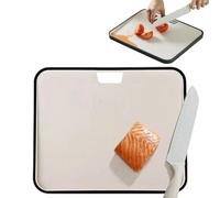 Chopping Boards for Kitchen - Non-Slip Double-Sided Raised Edge for Meat | Food Grade with Juice Grooves & Easy Grip Handle for Slicing Cheese, Fruits, Vegetables and Apartments