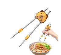 Chopstick Training Aid, Silicone Eating Helper, Reusable Washable Connector, 0.27 Inches, Cute Capybara Grip Tool, Ideal for Kids, Beginners, Mealtime Practice, Home Dining Use
