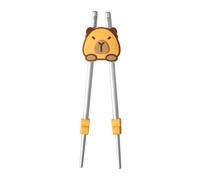 Chopstick Training Helper - Silicone Chopsticks Practices Helpers - Washable Reusable Connector, Capybara Trainer for Kids Beginner Practice Eating Home