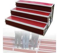 Choral Risers - Plataforma de 2/3 niveles, escalera de pie de grado comercial para festivales de música y actuaciones, peldaños de podio