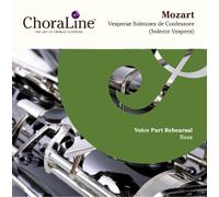 ChoraLine Voice Part Rehearsal Recordings - BASS Voice Part for Mozart Solemn Vespers Rehearsal CD