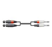 Chord | 2 conectores XLR hembra a 2 conectores mono de 6,3 mm Classic Sterero Audio Cable | 0,75 m