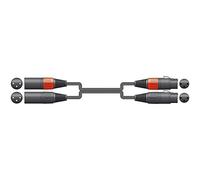 Chord 2XF-2XM150 1,5 m 2 x XLRF a 2 x XLRM plomo