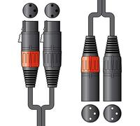 Chord 2XF-2XM300 - Cable XLRF (2 x XLRM, 3 m)