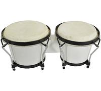 Chord | Juego de 2 bongos de 6.5 pulgadas y 7.5 pulgadas completo con bolsa de transporte | Acabado blanco