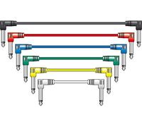 Chord - Juego de 6 cables de conexión en ángulo derecho - 1 metro