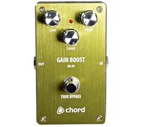 Chord Pedal de efectos de guitarra | GB-50 Gain Boost Pedal: eleva el tono de tu guitarra con ecualizador de 2 bandas para distorsión del amplificador y refuerzo solo, carcasa de aluminio fuerte