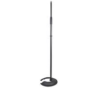 Chord Soporte de micrófono apilable | Altura ajustable de 89 cm a 158 cm | Base de hierro fundido pesado duradera | Soporte de micrófono que ahorra espacio para escenario, estudio, grabación, canto y