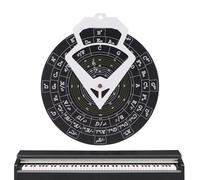 Chord Wheel - Disco de teoría musical de guitarra montado en la pared, rueda de instrumentos de entrenamiento para principiantes, aprendizaje de melodía