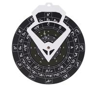 Chord Wheel - Póster de teoría musical y disco de aprendizaje montado en la pared, entrenador portátil para adultos y principiantes, 1 juego