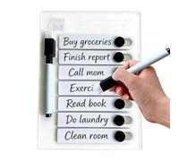 Chore Board For Kids - Magnetic Waterproof 200g diseño borrable | Inicio Suministros Gráfico de rutina con pluma | Niños Horario Recordatorio Junta Para Mensajes Limpieza de Escritorio de Limpieza de