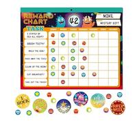 Chore Chart for Kids - Tasks Behaviors Trackers Magnetics | Reusable Rewards Charst Chore Checklist Management Tool with Stickers for Home School Classroom Refrigerator Kids Toddler