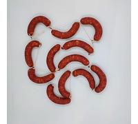 Chorizo Gallego Curado de Cerdo Gallego, Lote de 12 Unidades sin Ahumar con Pimentón de la Vera D.O., Formato Ahorro en 3 Packs al Vacío de 4 Unidades