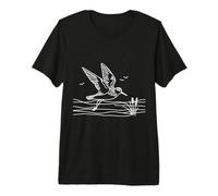 Chorlito Arte Lineal Ornitólogo Camiseta Premium
