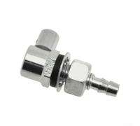 Chorro de lavado de parabrisas de coche clásico, boquilla de salida única cromada, latón pulido, 23 mm de altura, agujero de 5 mm, compatible con, Austin,