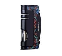 Chorro Llama Encendedor Soplar Antorcha Butano Recargable A Prueba de Viento para Cigarrillo Cigarro Camping Al Aire Libre Regalo (D-Color)(Excluyendo Butano)