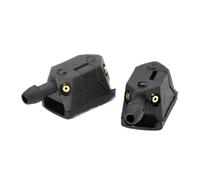 Chorros de limpiaparabrisas 2 Piezas Universales Brazo 8/9 Mm Para Limpiaparabrisas Coche Boquillas Chorro Agua Ajustables En 4 Direcciones Con Manguera Bomba Parabrisas Arandela Boquilla
