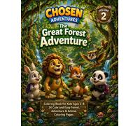Chosen Adventures: The Great Adventure in the Enchanted Forest: A Fun Coloring Book for Kids Ages 3-8 with 24 Easy and Magical Forest Animal Coloring Pages