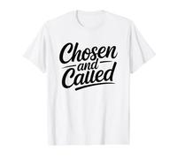 Chosen and Called Camiseta gráfica económica, Hombre, Blanco, XL