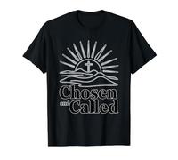 Chosen and Called Camiseta gráfica económica, Hombre, Negro, S