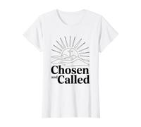 Chosen and Called Camiseta gráfica económica, Mujer, Blanco, M