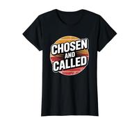 Chosen and Called Camiseta gráfica económica, Mujer, Negro, S