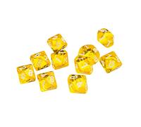 Chosertory 10 Piezas Dados de Gema Caras Juego de Dados para Dragones y Calabozos Material Plástico Elemento de Azar Adecuado para Juegos Familiares