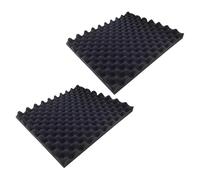 Chosertory 2 Piezas Inserto Esponja Caja Herramientas Protector Ondulado Absorbente Flexible Antigolpes Adecuado para Embalaje Envío Almacenamiento Protecc, 30 mm