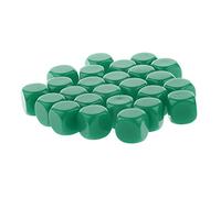 Chosertory 25 Piezas Dados Blank D6 Acrílico Enseñanza Juego Tablero Personalizables Manualidades Adecuados para Niños Adultos Talleres Creativos, Verde