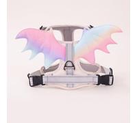 Chosertory Arnés de Pecho Ajustable para Perro Arnes Chaleco Mascota Arnés Antitirones Pechera con Diseño de Elevadas y Correa Regulable Material Poliéster y, Array, Rosado, M